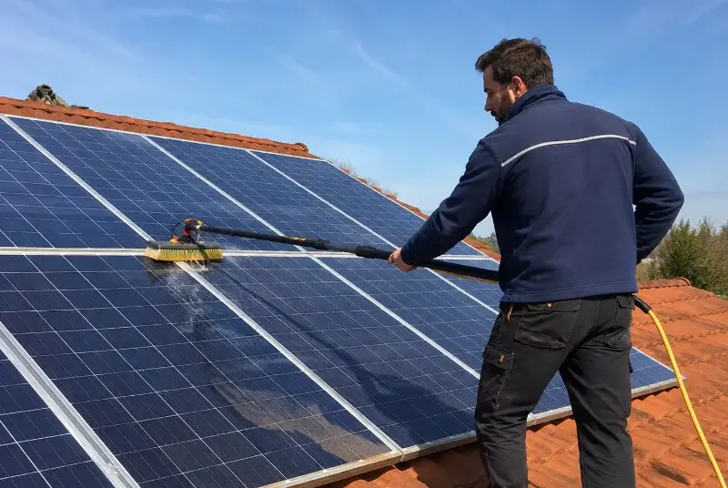 Nettoyage et entretien de panneaux solaires à Cravans